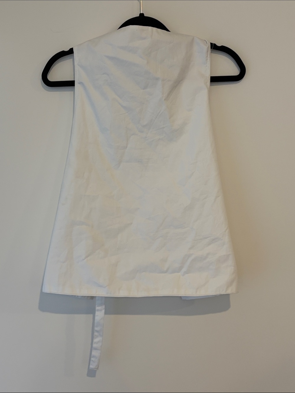 Zara Simple White Sleeveless Tunic Top